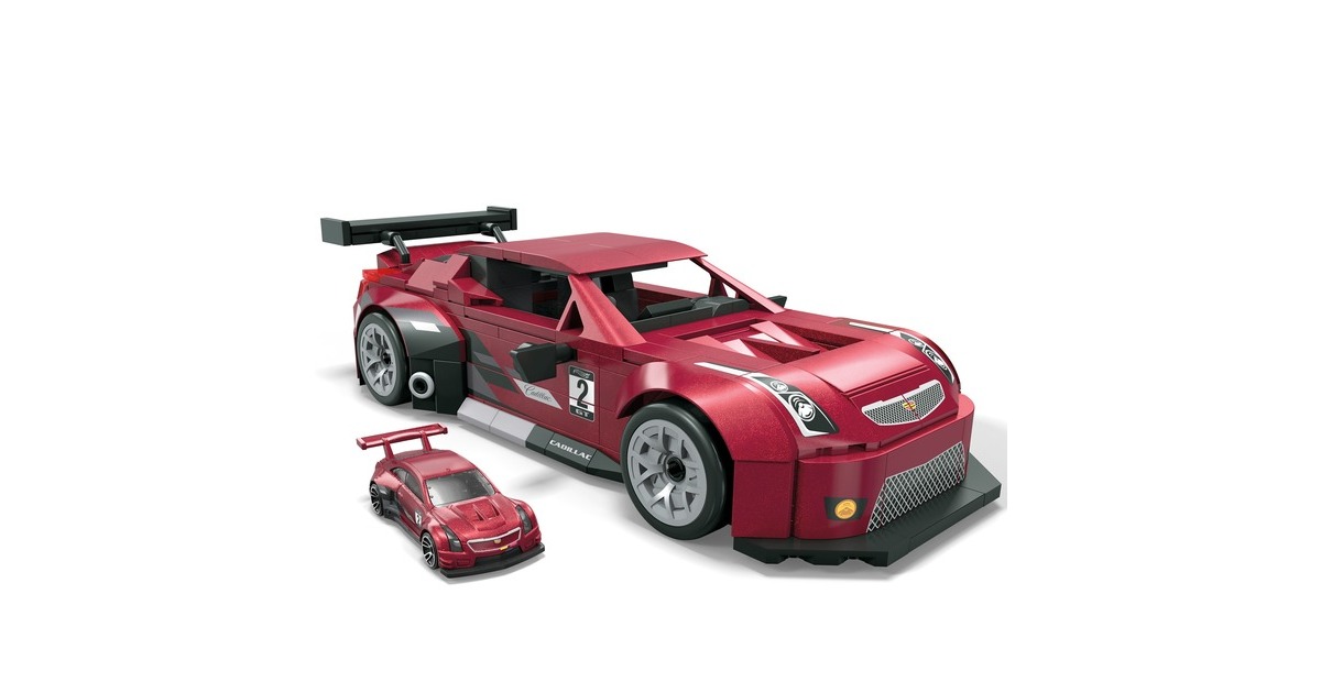 Mattel MEGA Hot Wheels Collector Cadillac ATS-VR, Konstruktionsspielzeug(Maßstab 1:24)