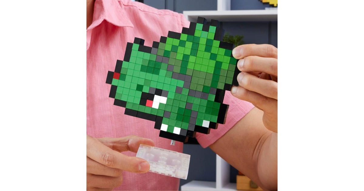 Mattel MEGA Pokémon Bisasam Pixel Art, Konstruktionsspielzeug