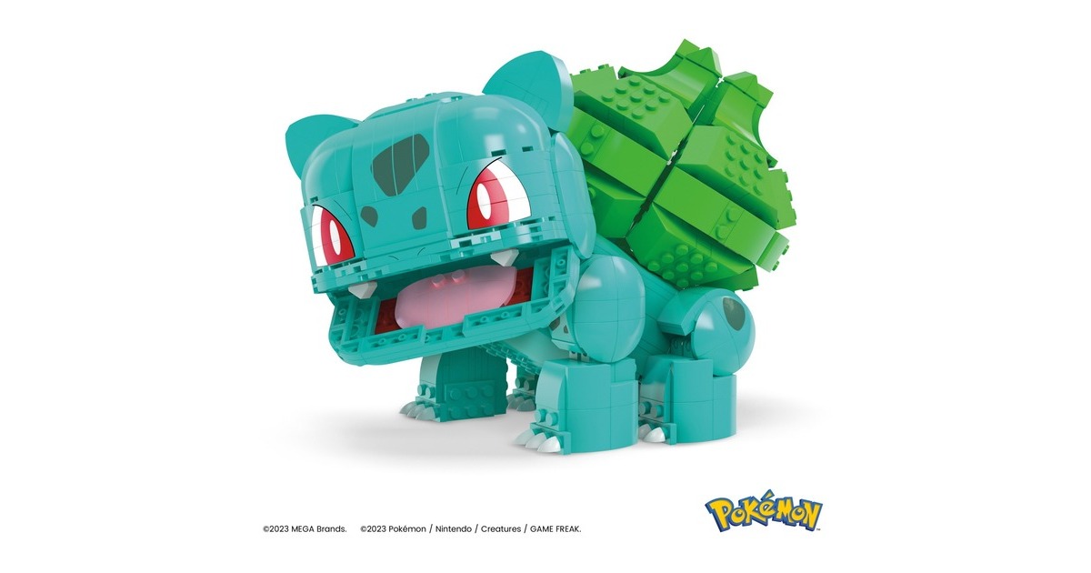 Mattel MEGA Pokémon Jumbo Bisasam, Konstruktionsspielzeug