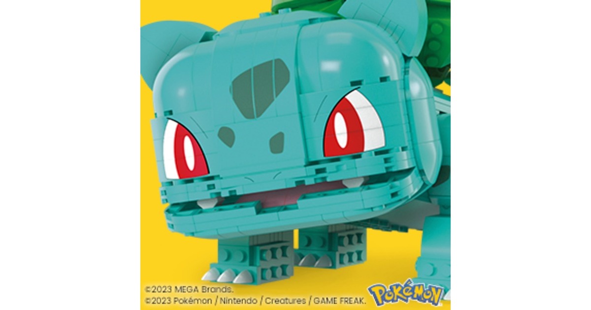 Mattel MEGA Pokémon Jumbo Bisasam, Konstruktionsspielzeug