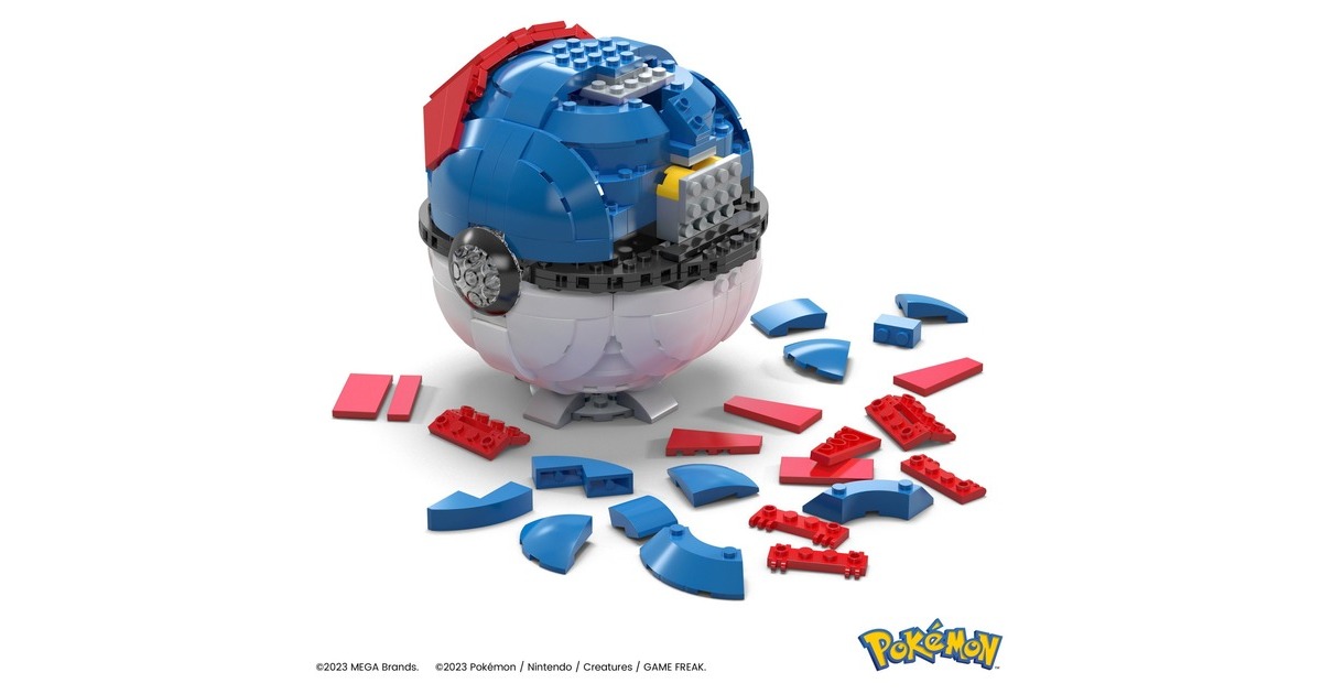 Mattel MEGA Pokémon Jumbo Superball, Konstruktionsspielzeug