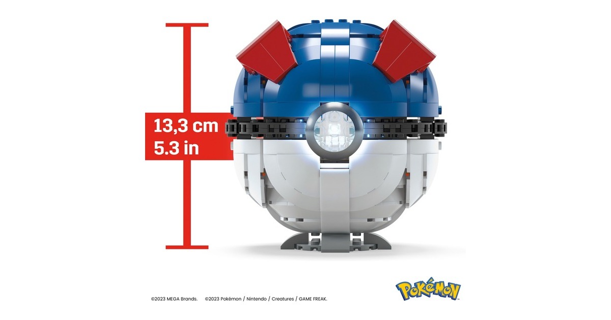 Mattel MEGA Pokémon Jumbo Superball, Konstruktionsspielzeug