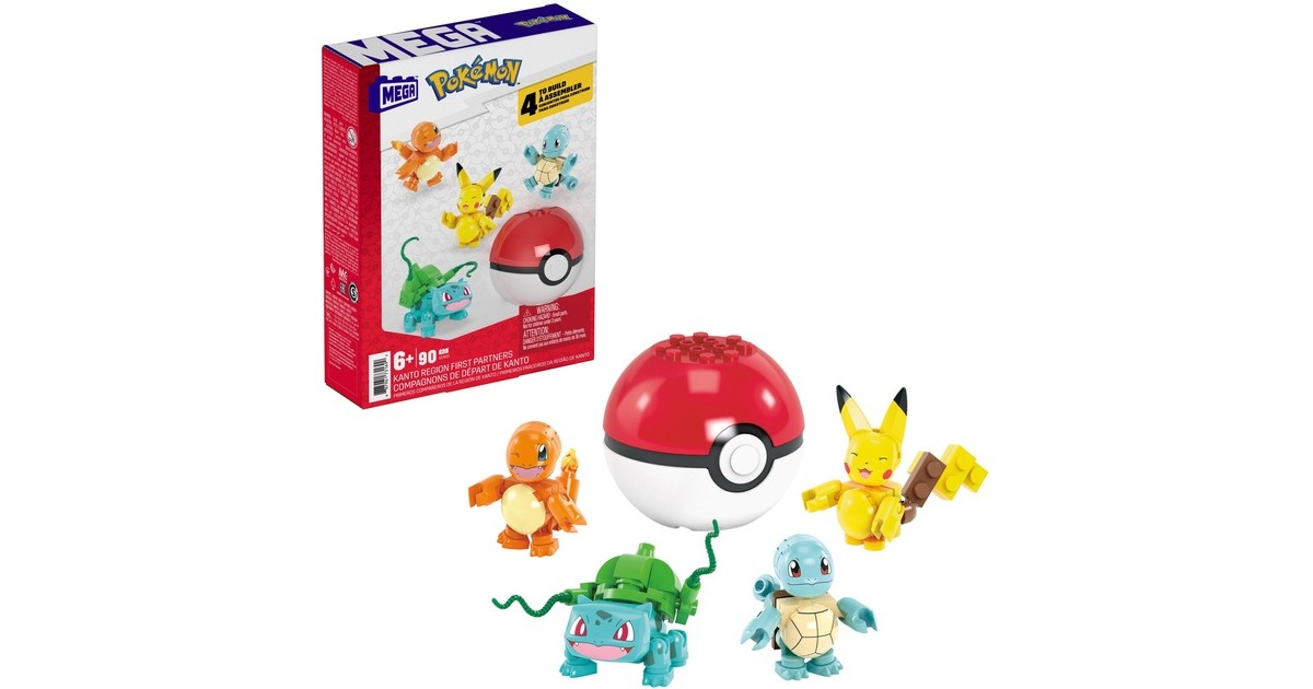 Mattel MEGA Pokémon Kanto Partners, Konstruktionsspielzeug