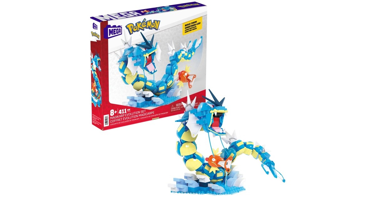 Mattel MEGA Pokémon Magikarp Evolution Set, Konstruktionsspielzeug