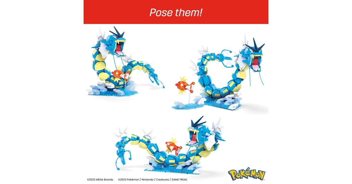 Mattel MEGA Pokémon Magikarp Evolution Set, Konstruktionsspielzeug