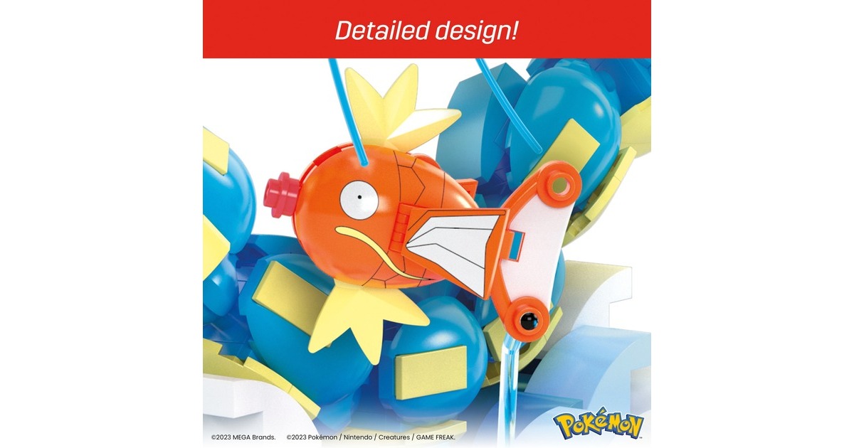 Mattel MEGA Pokémon Magikarp Evolution Set, Konstruktionsspielzeug