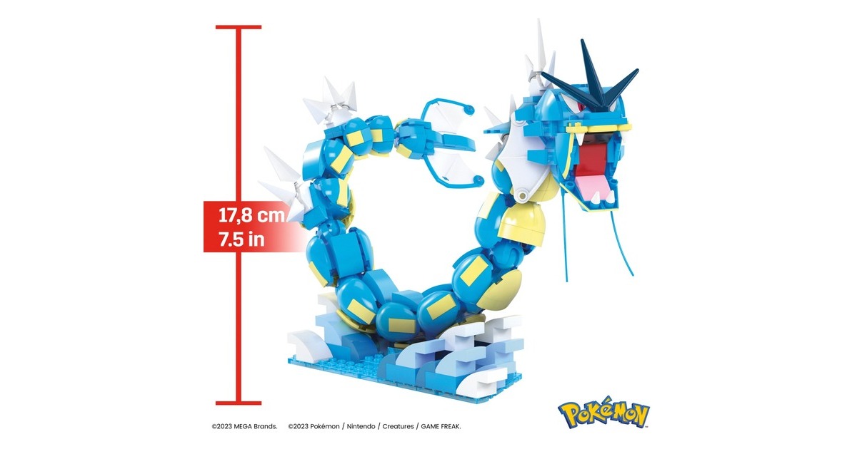 Mattel MEGA Pokémon Magikarp Evolution Set, Konstruktionsspielzeug