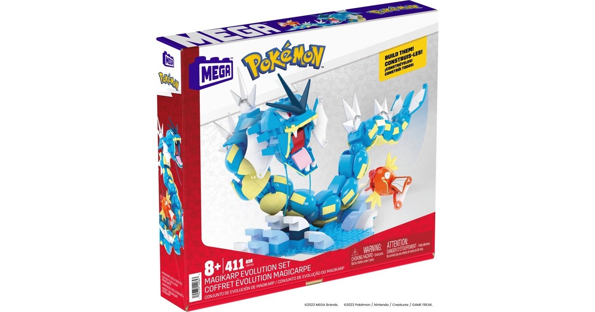 Mattel MEGA Pokémon Magikarp Evolution Set, Konstruktionsspielzeug