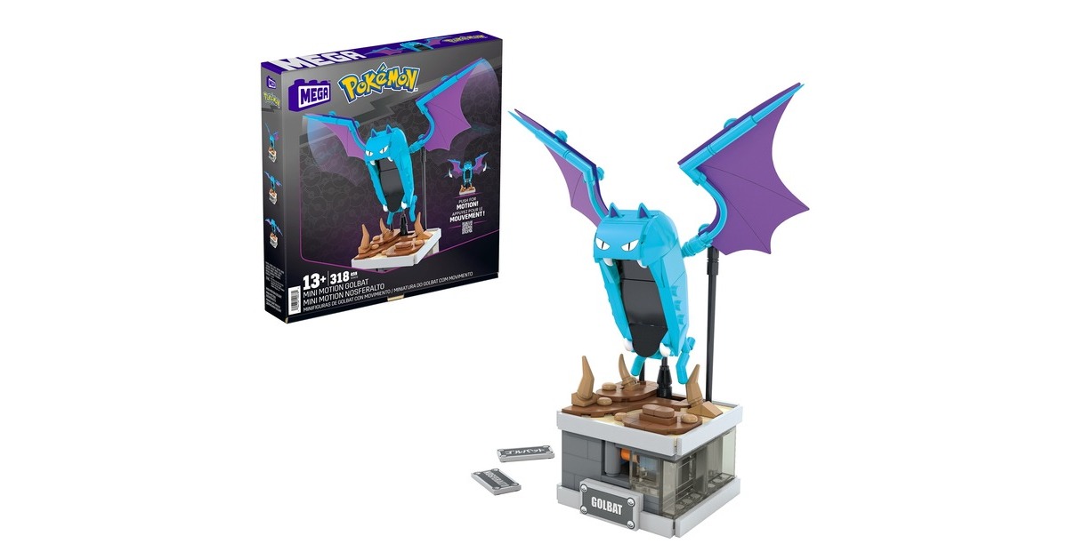 Mattel MEGA Pokémon Mini Motion Golbat, Konstruktionsspielzeug