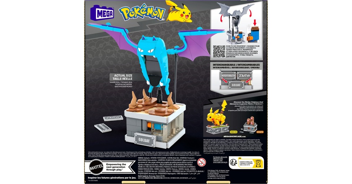 Mattel MEGA Pokémon Mini Motion Golbat, Konstruktionsspielzeug