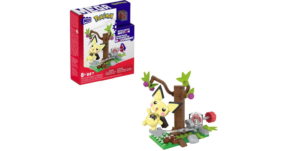 Mattel MEGA Pokémon Pichus Wald-Futtersuche, Konstruktionsspielzeug