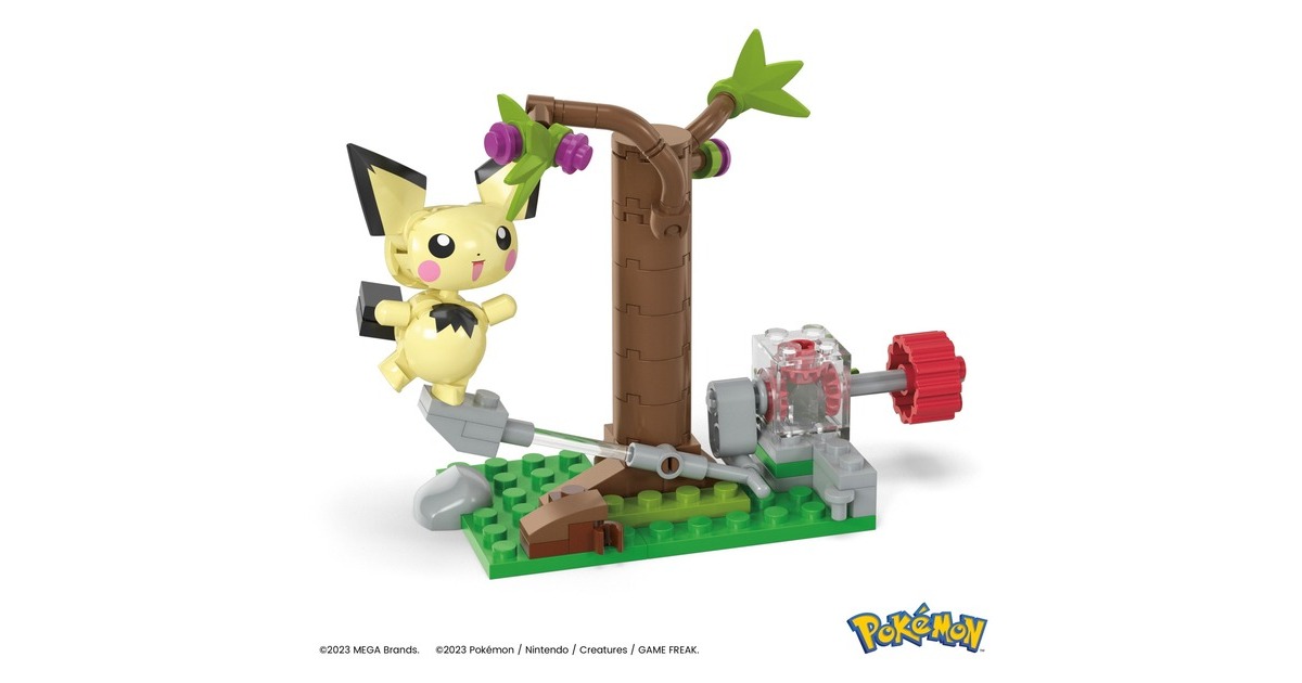 Mattel MEGA Pokémon Pichus Wald-Futtersuche, Konstruktionsspielzeug