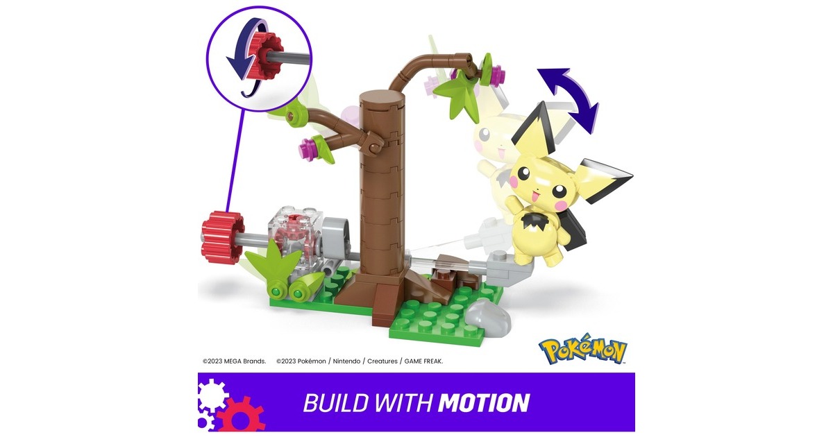 Mattel MEGA Pokémon Pichus Wald-Futtersuche, Konstruktionsspielzeug
