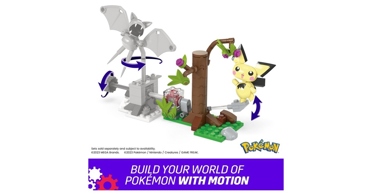 Mattel MEGA Pokémon Pichus Wald-Futtersuche, Konstruktionsspielzeug