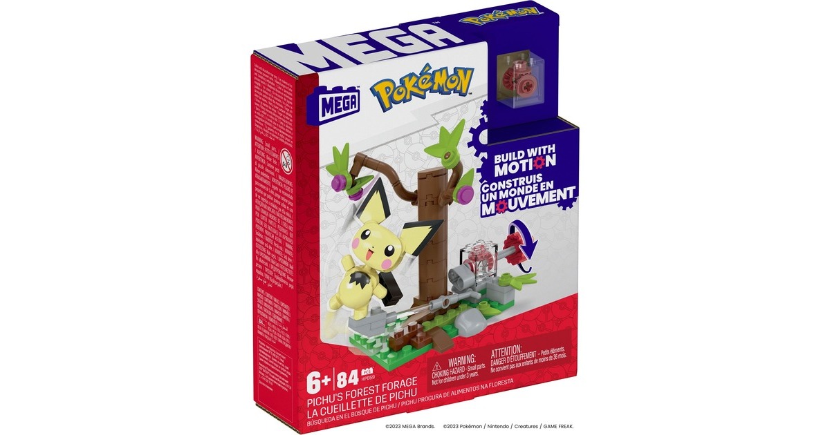 Mattel MEGA Pokémon Pichus Wald-Futtersuche, Konstruktionsspielzeug