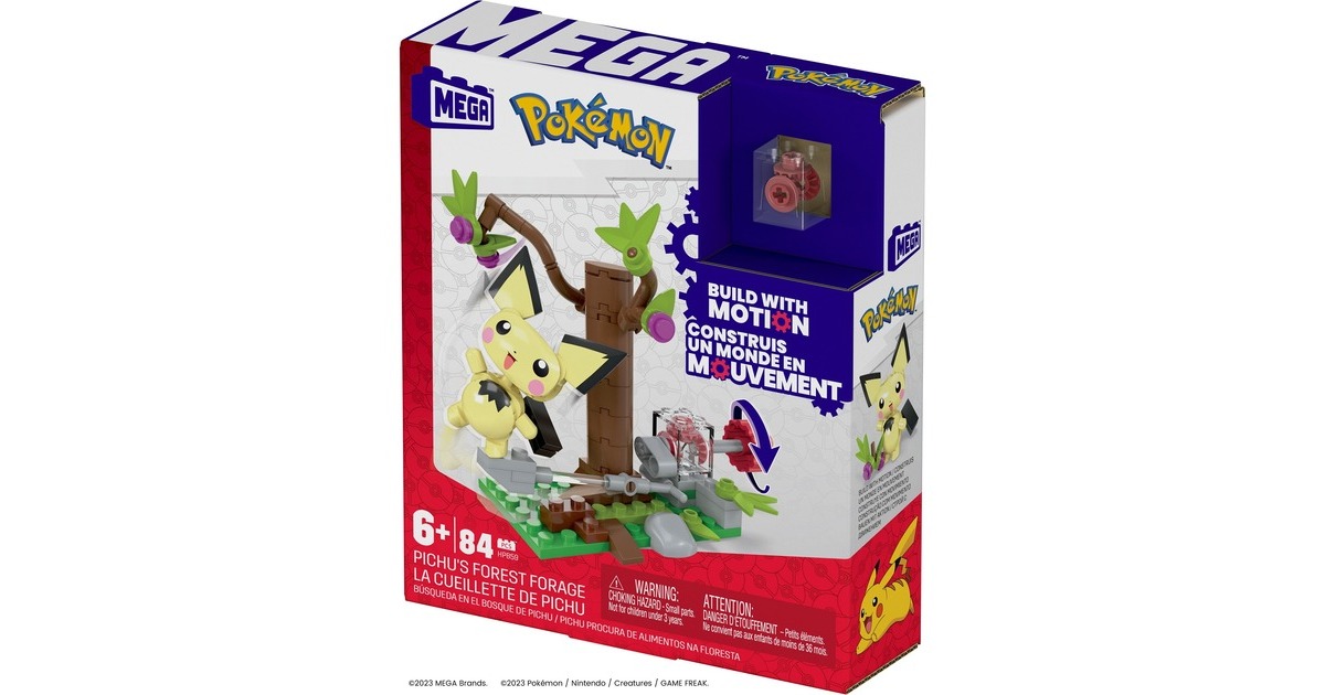 Mattel MEGA Pokémon Pichus Wald-Futtersuche, Konstruktionsspielzeug