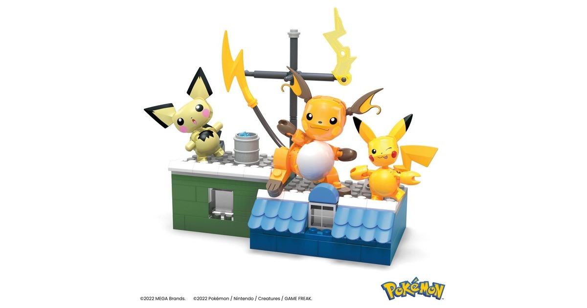 Mattel MEGA Pokémon Pikachu Evolution Set, Konstruktionsspielzeug