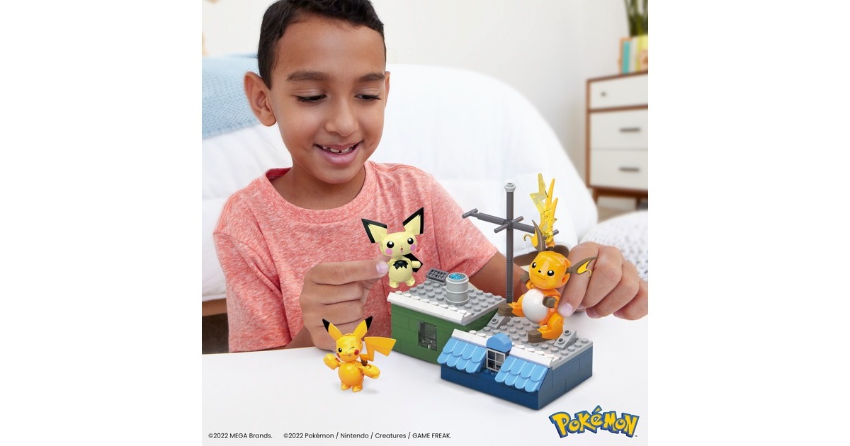 Mattel MEGA Pokémon Pikachu Evolution Set, Konstruktionsspielzeug
