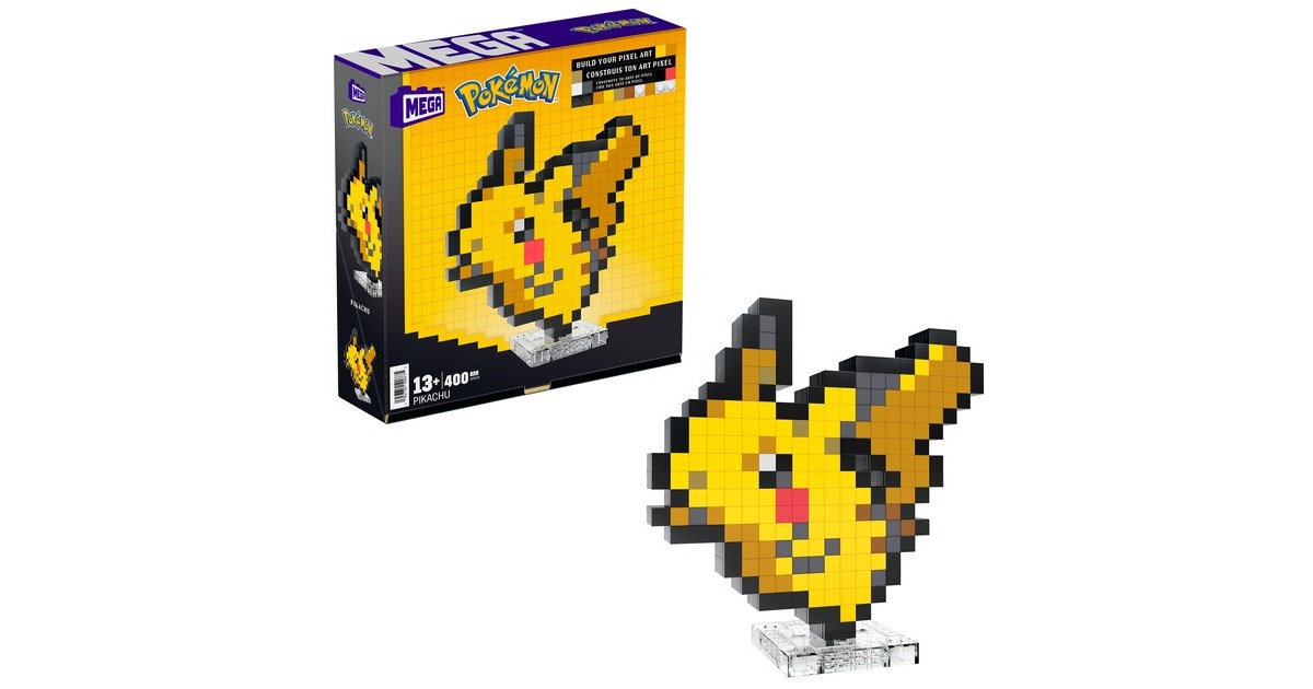 Mattel MEGA Pokémon Pikachu Pixel Art, Konstruktionsspielzeug