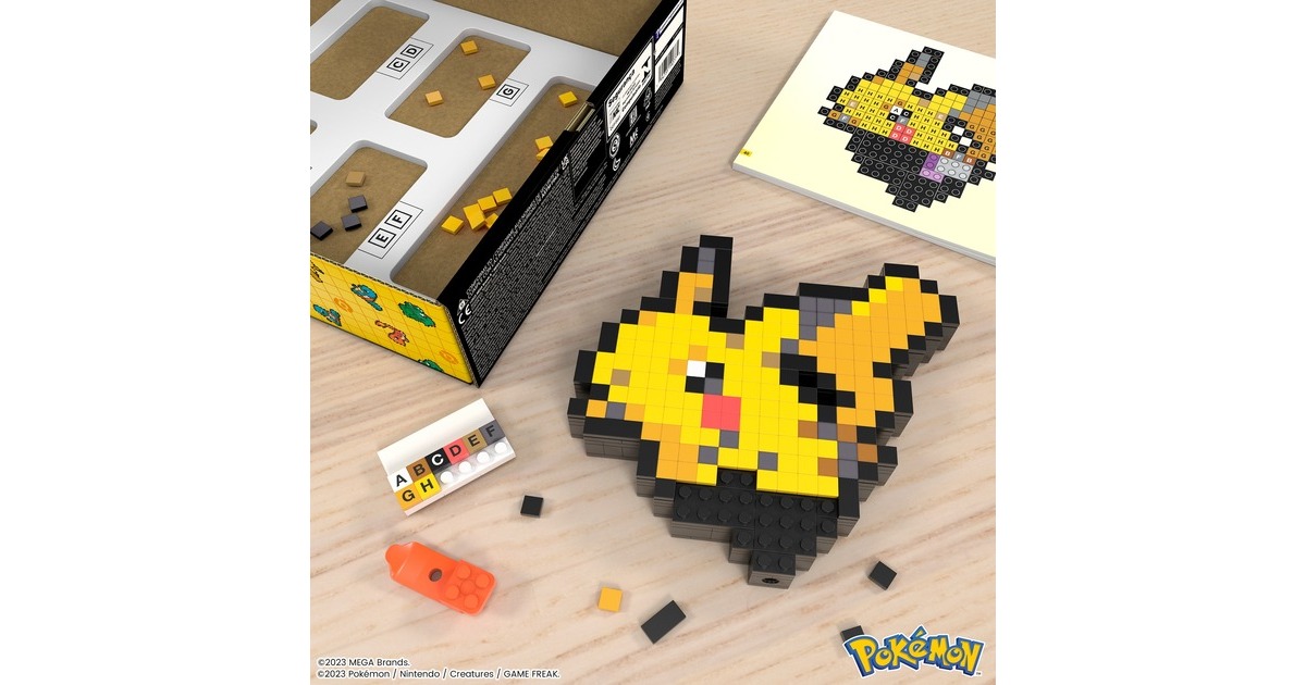 Mattel MEGA Pokémon Pikachu Pixel Art, Konstruktionsspielzeug