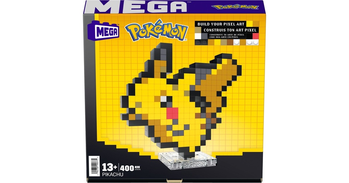 Mattel MEGA Pokémon Pikachu Pixel Art, Konstruktionsspielzeug