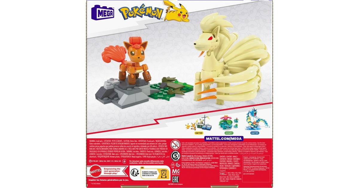Mattel MEGA Pokémon Vulpix Evolution Set, Konstruktionsspielzeug