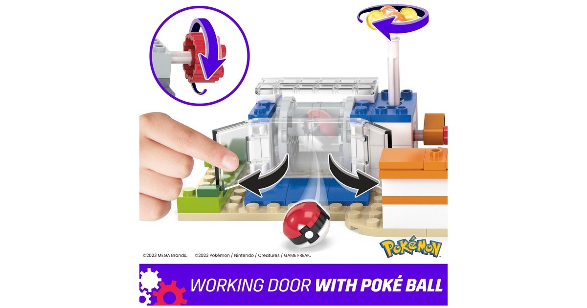 Mattel MEGA Pokémon Waldspaß Poké-Center, Konstruktionsspielzeug