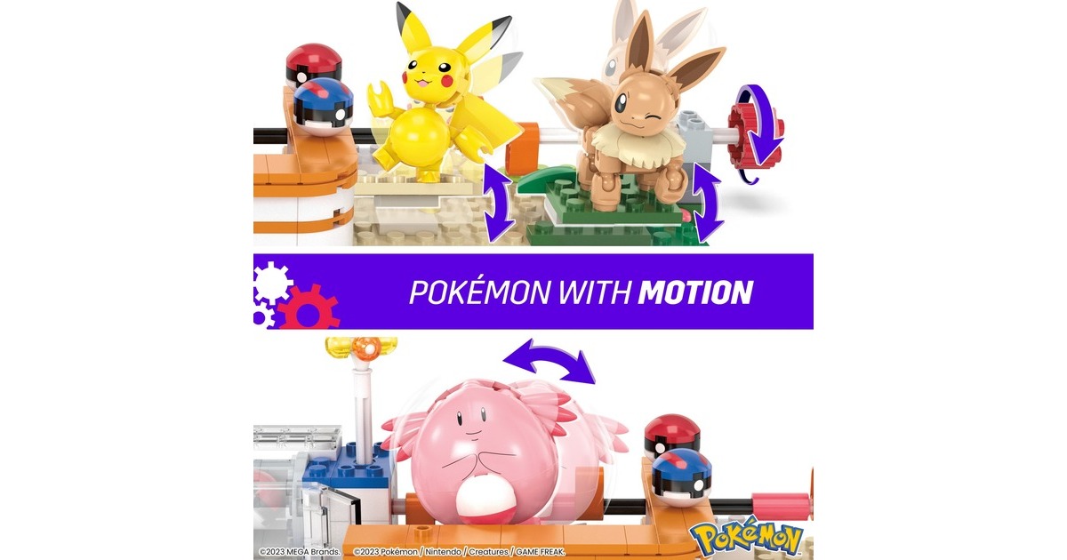 Mattel MEGA Pokémon Waldspaß Poké-Center, Konstruktionsspielzeug