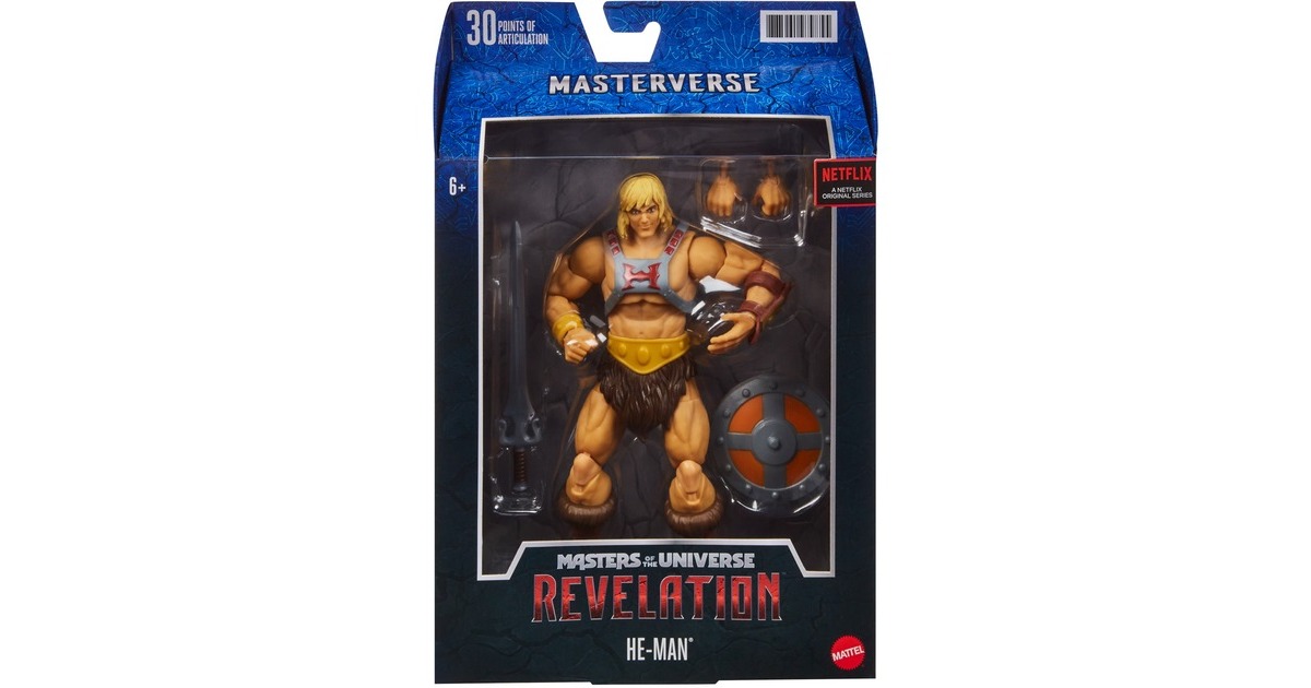 Mattel Masters of the Universe Masterverse He-Man 18cm große Actionfigur für alle MOTU Sammler, Spielfigur