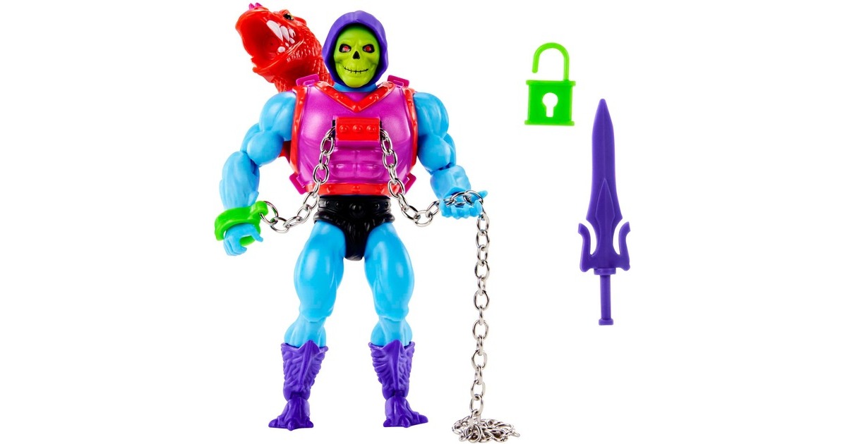 Mattel Masters of the Universe Origins Actionfigur Deluxe Dragon Blaster Skeletor, Spielfigur(14 cm)