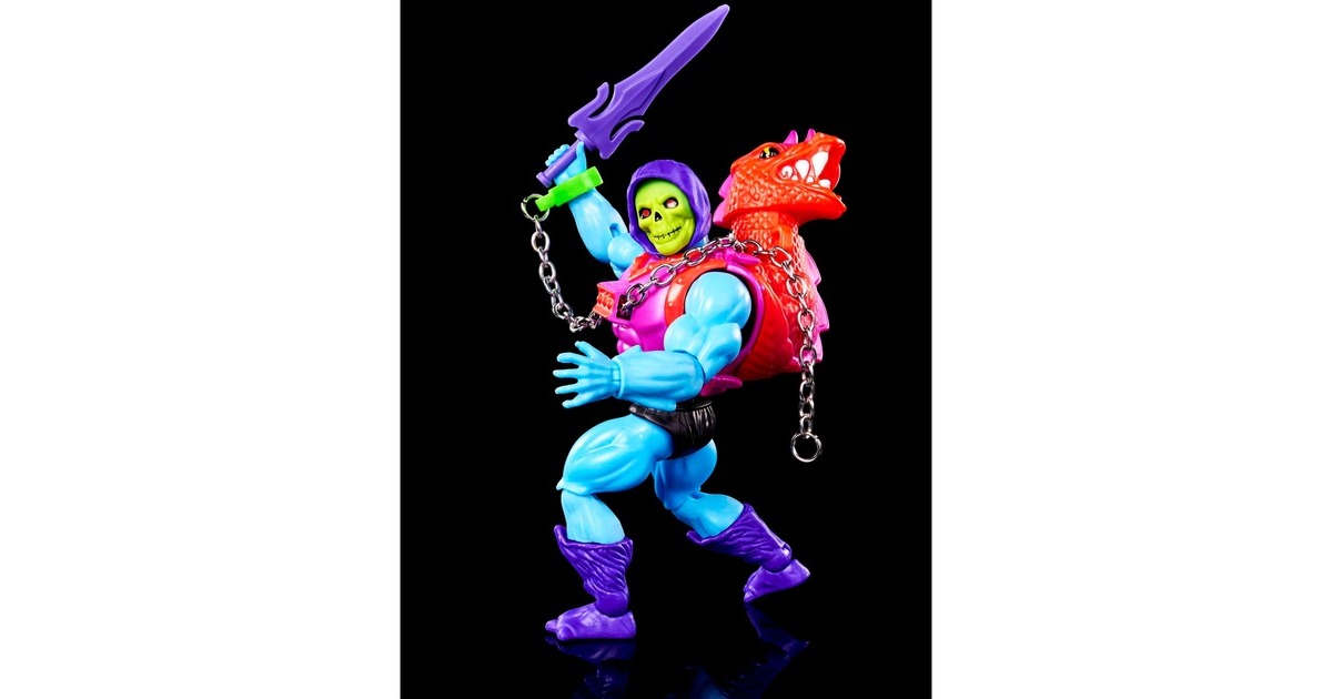 Mattel Masters of the Universe Origins Actionfigur Deluxe Dragon Blaster Skeletor, Spielfigur(14 cm)