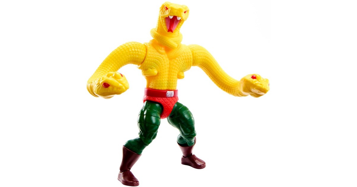 Mattel Masters of the Universe Origins Actionfigur Deluxe King Hiss, Spielfigur(14 cm)