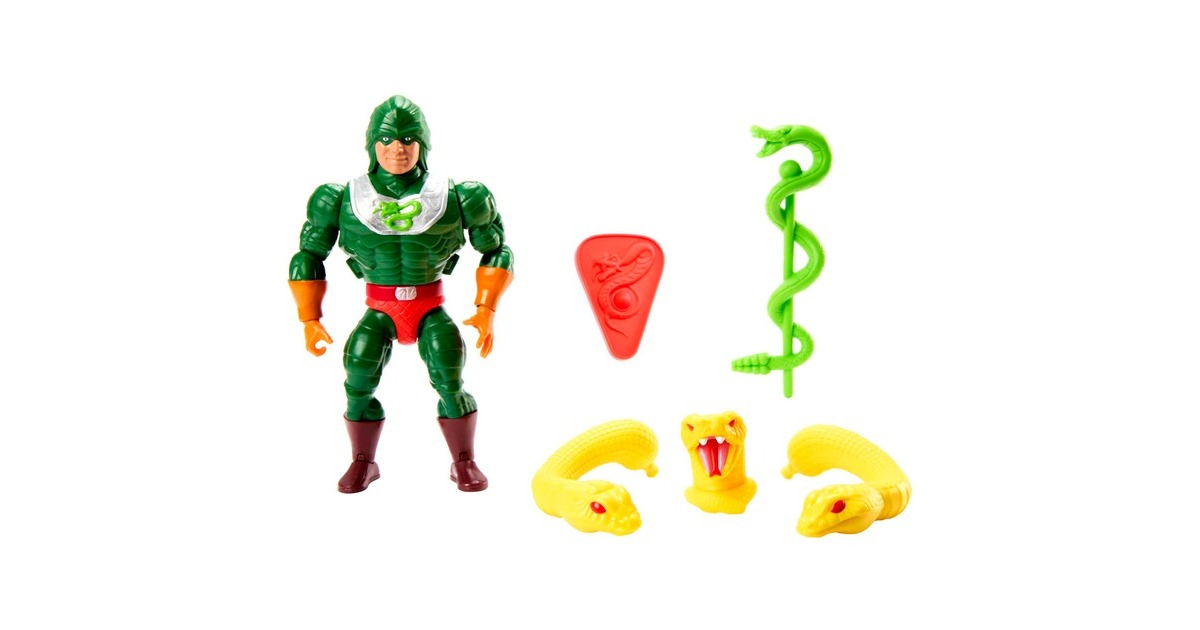 Mattel Masters of the Universe Origins Actionfigur Deluxe King Hiss, Spielfigur(14 cm)