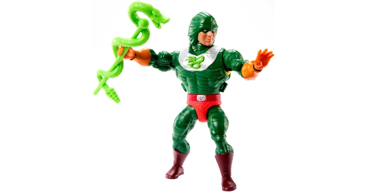 Mattel Masters of the Universe Origins Actionfigur Deluxe King Hiss, Spielfigur(14 cm)