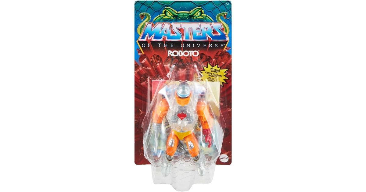 Mattel Masters of the Universe Origins Actionfigur Mini Comic Roboto, Spielfigur(14 cm)