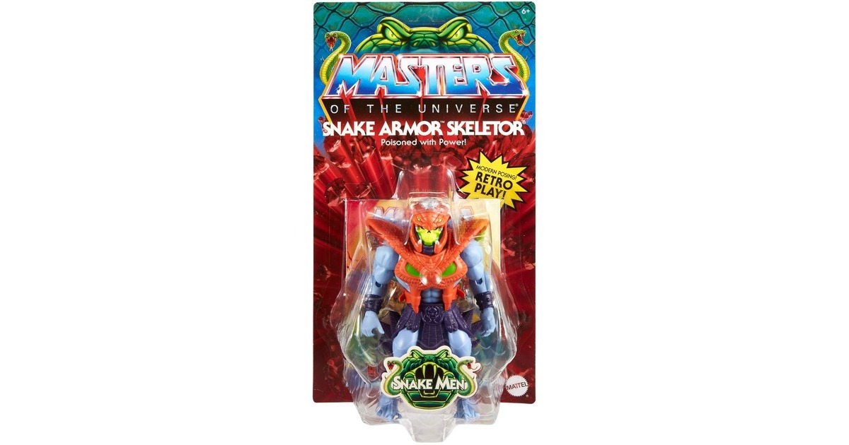 Mattel Masters of the Universe Origins Actionfigur Snake Armor Skeletor, Spielfigur(14 cm)