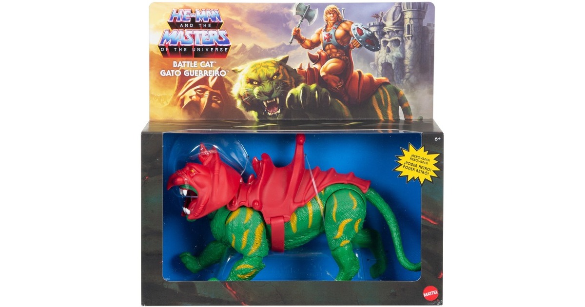 Mattel Masters of the Universe Origins Battle Cat Actionfigur, Spielfigur