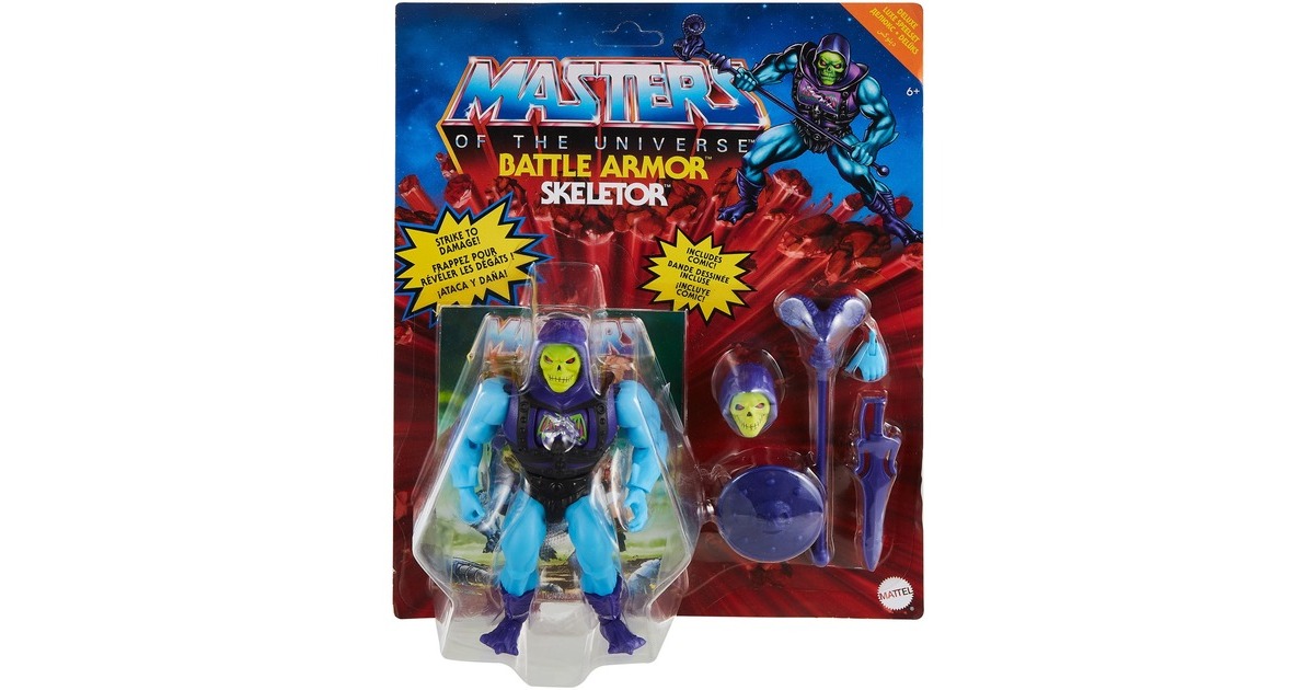 Mattel Masters of the Universe Origins Deluxe Actionfigur (14 cm) Skeletor, Spielfigur