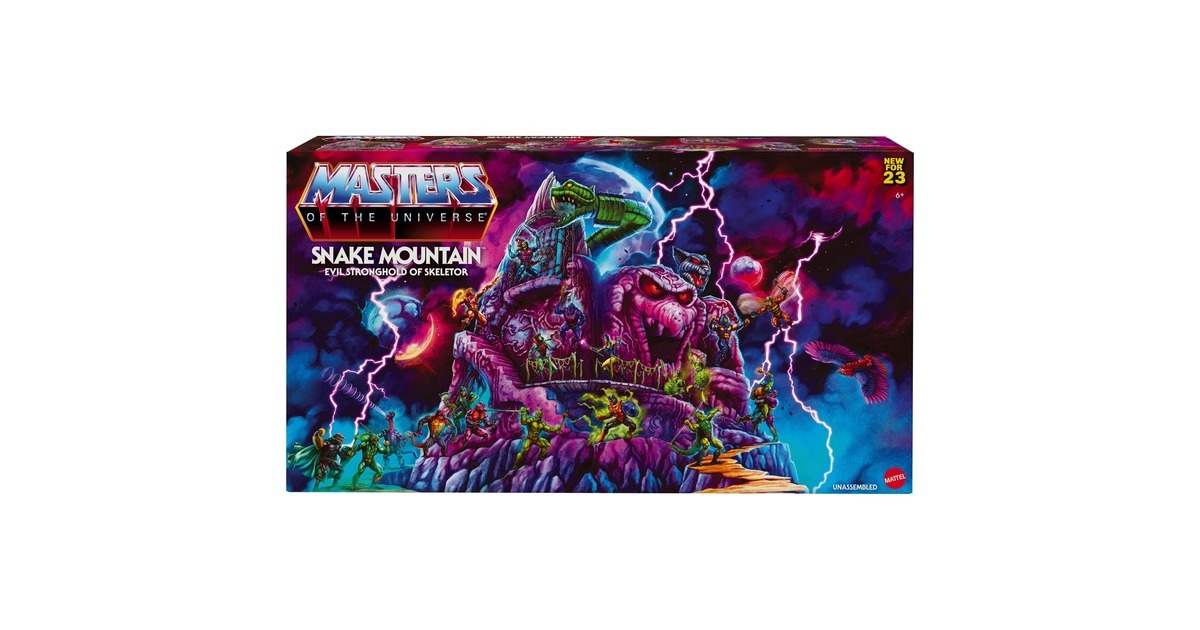 Mattel Masters of the Universe Origins Snake Mountain Spielset, Spielgebäude