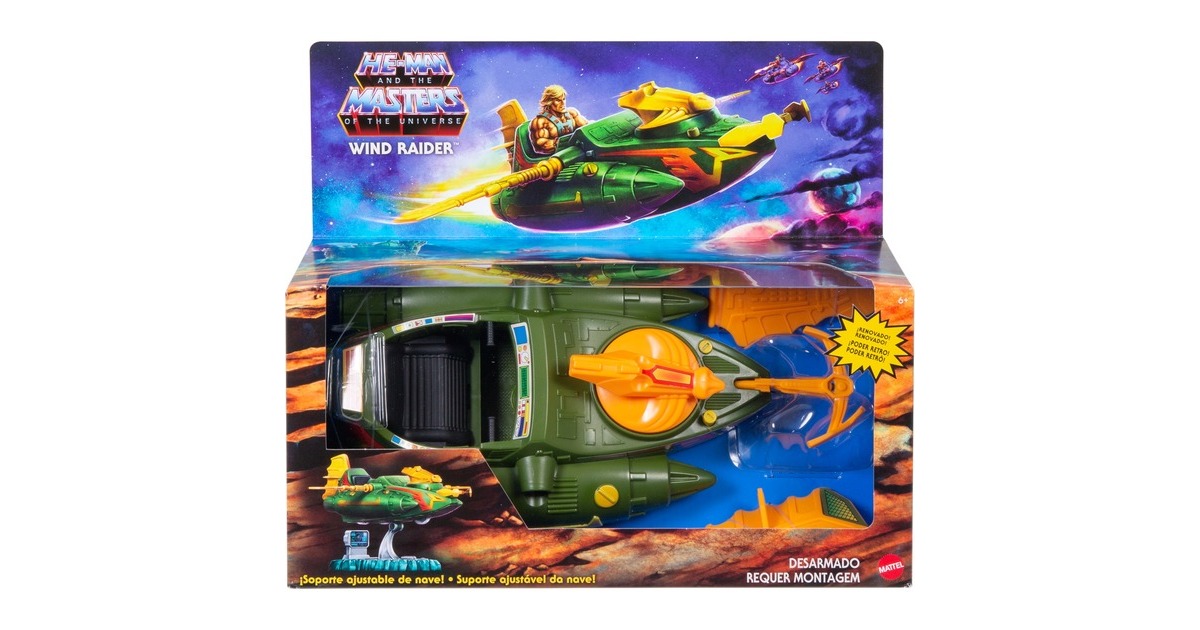 Mattel Masters of the Universe Origins Wind Raider, Spielfahrzeug(mehrfarbig)