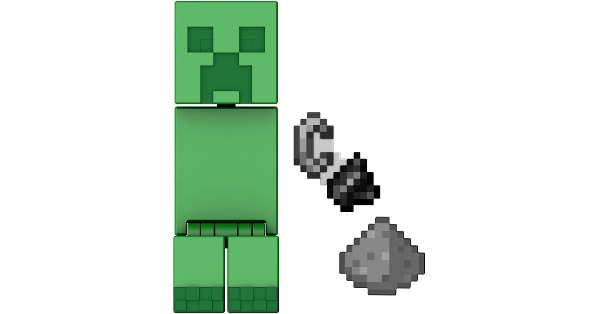Mattel Minecraft 8 cm Figur Creeper, Spielfigur