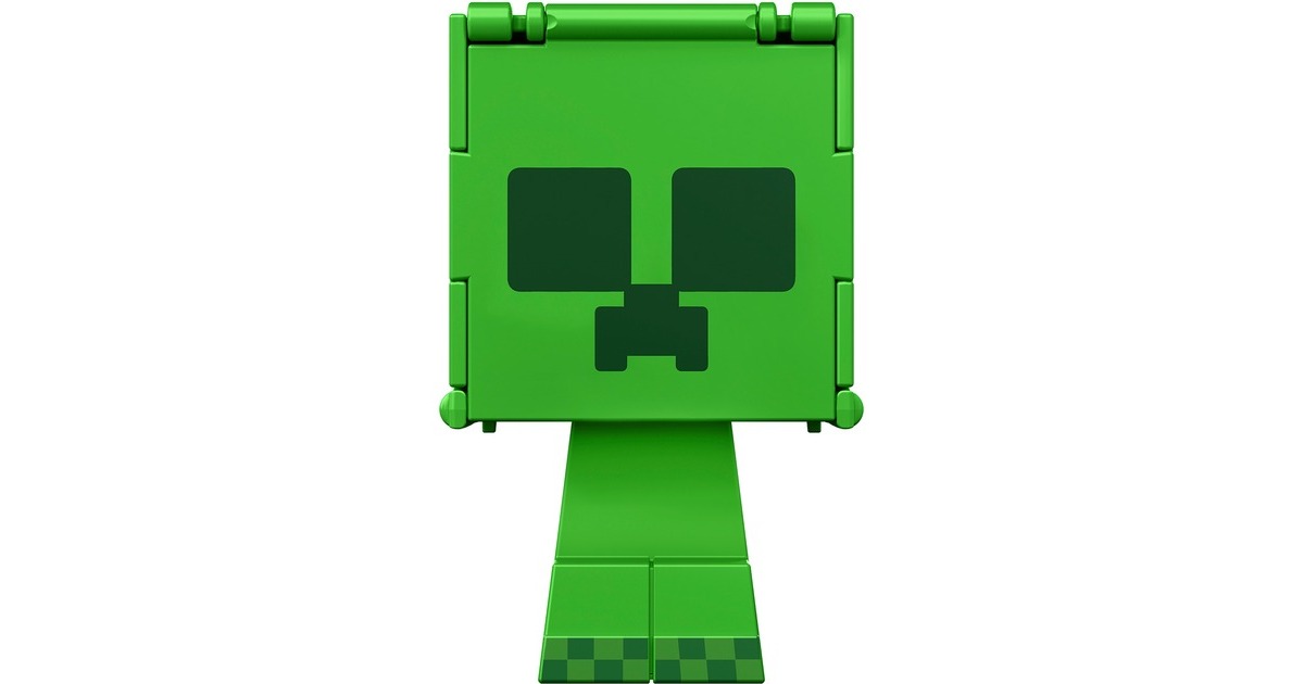Mattel Minecraft Flippin' Figure Creeper + Charged Creeper, Spielfigur