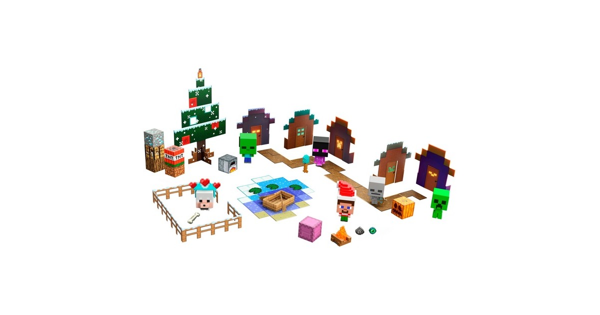 Mattel Minecraft Mob Head Minis Adventskalender, Spielfigur