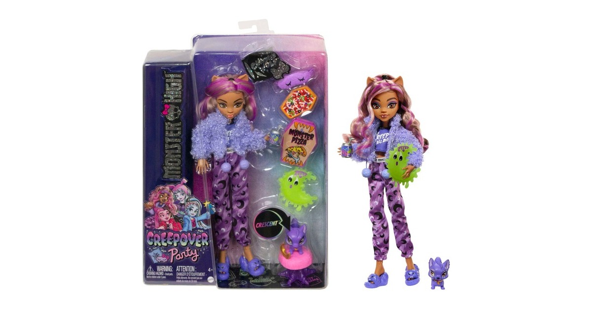 Mattel Monster High Creepover Puppe Clawdeen