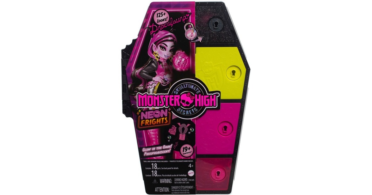 Mattel Monster High Skulltimates Secrets Serie 3 - Draculaura, Puppe