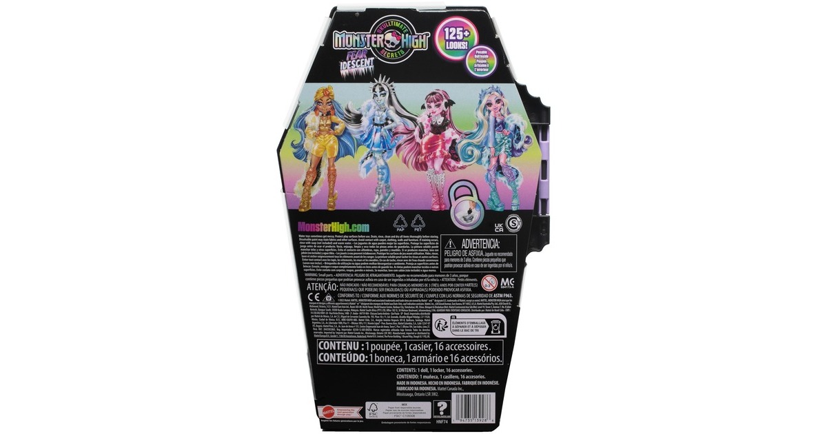 Mattel Monster High Verborgene Schätze Clawdeen, Puppe