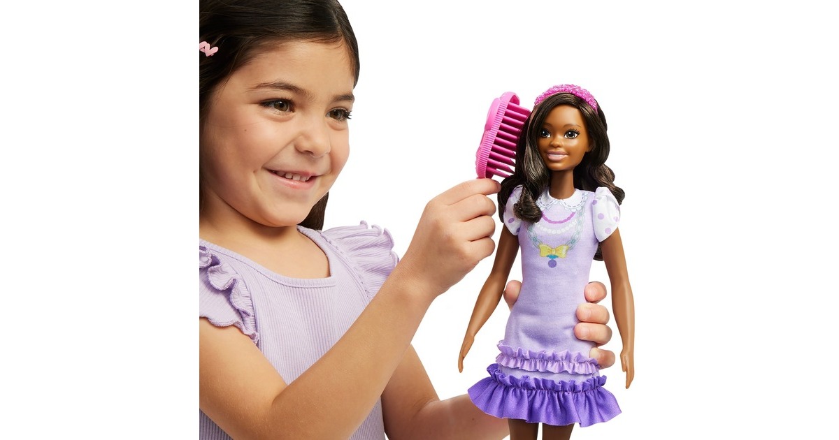 Mattel My First Barbie Brooklyn mit Pudel (schwarze Haare), Puppe