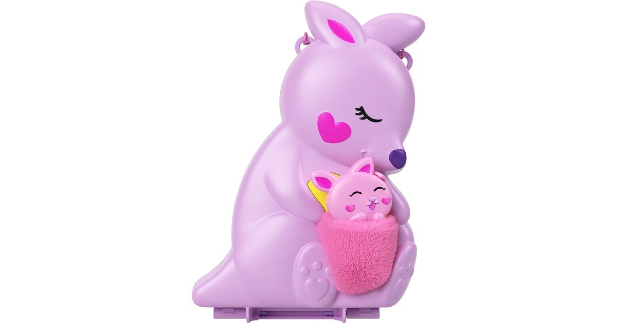 Mattel Polly Pocket Mama & Joey Kangaroo Tasche, Spielfigur