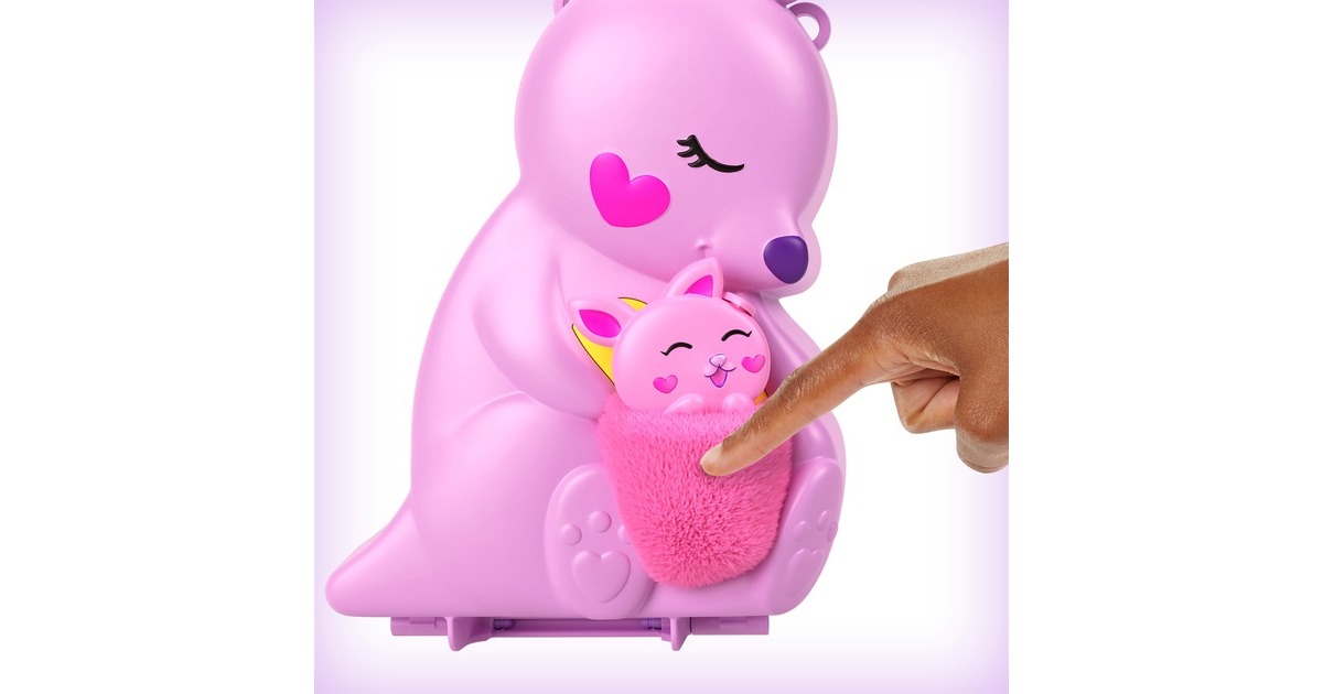 Mattel Polly Pocket Mama & Joey Kangaroo Tasche, Spielfigur