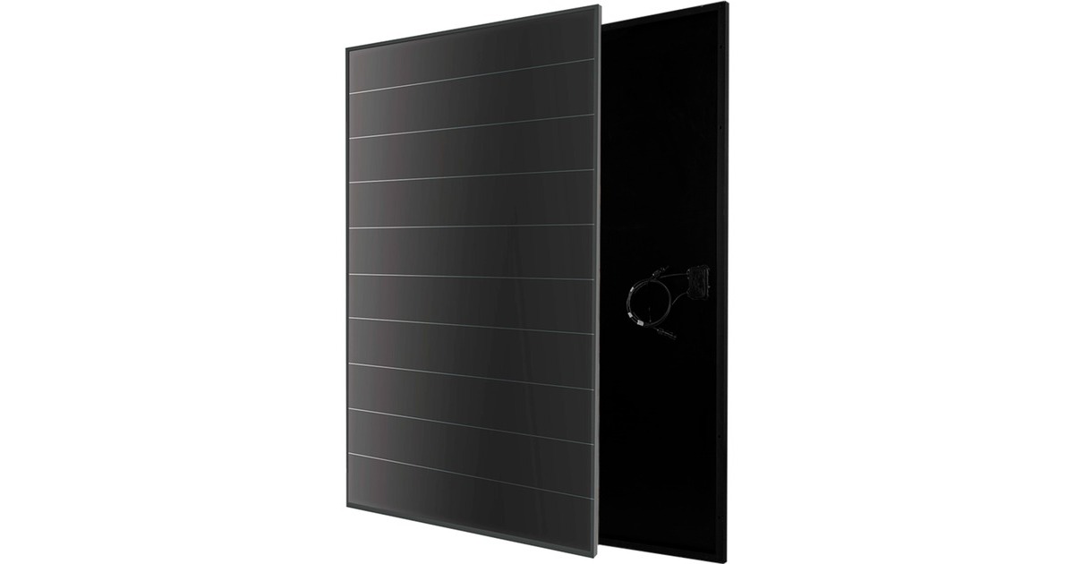 Maysun Solar Solarpanel TH410PM5-60SB Full Black geschindelt, 0%(schwarz, 0% MWST, 90cm Kabel)